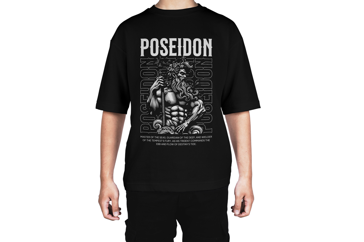 Poseidon God of the Sea Greek Tee