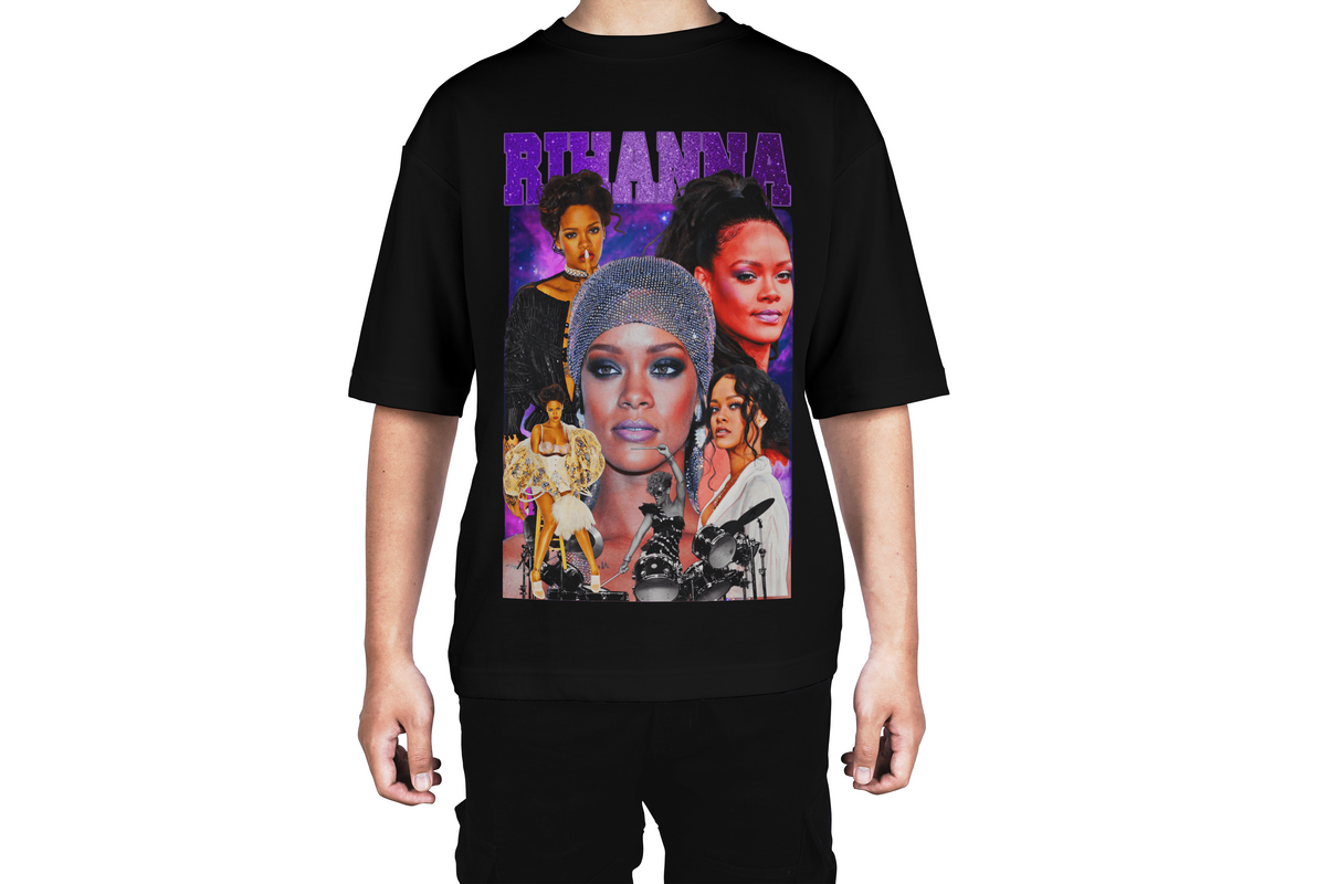 Rihanna Purple Collage Tee