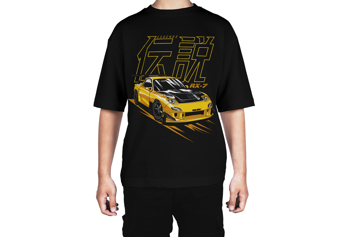Yellow RX-7 Style Tee