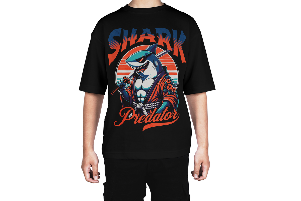 Shark Predator Samurai Tee