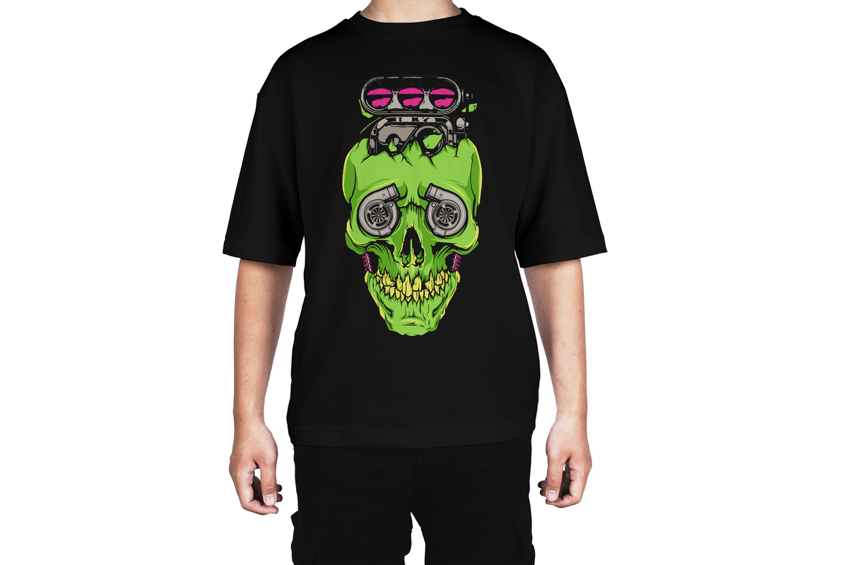 Turbo Skull Style  Tee