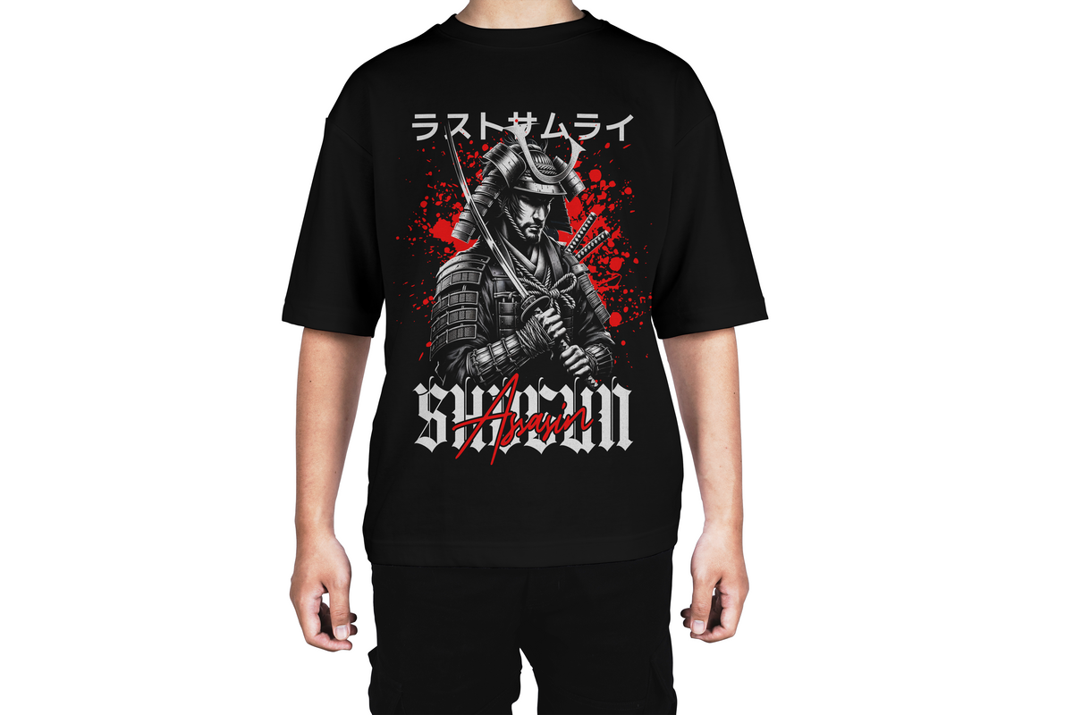 Samurai Assassin Graphic Oversized Tee