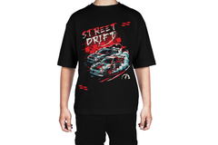 Street Drift Racing Graphic Oversized Tee