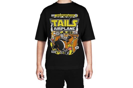 Tails Airplane Fly High with Sonic's Sidekick Tee
