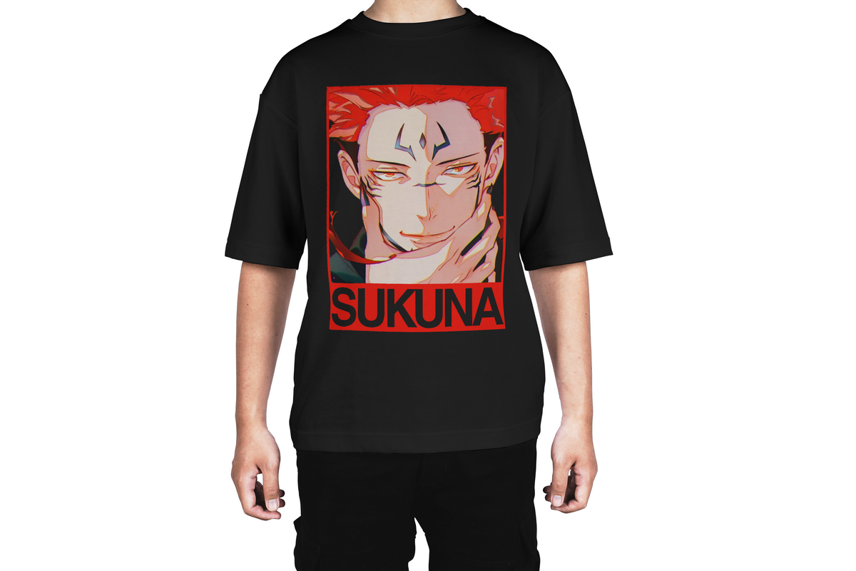 Sukuna Ryoumen Black Tee