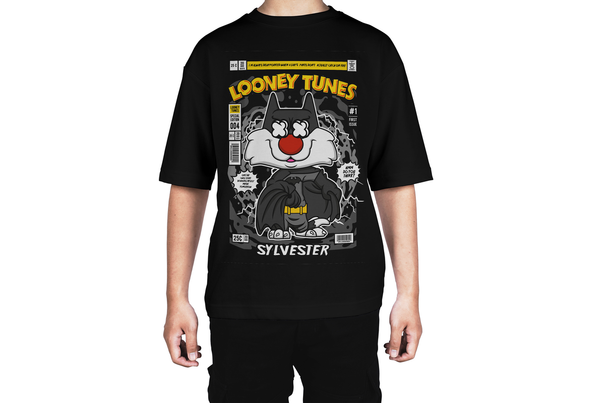 Looney Tunes Sylvester as Batman Tee