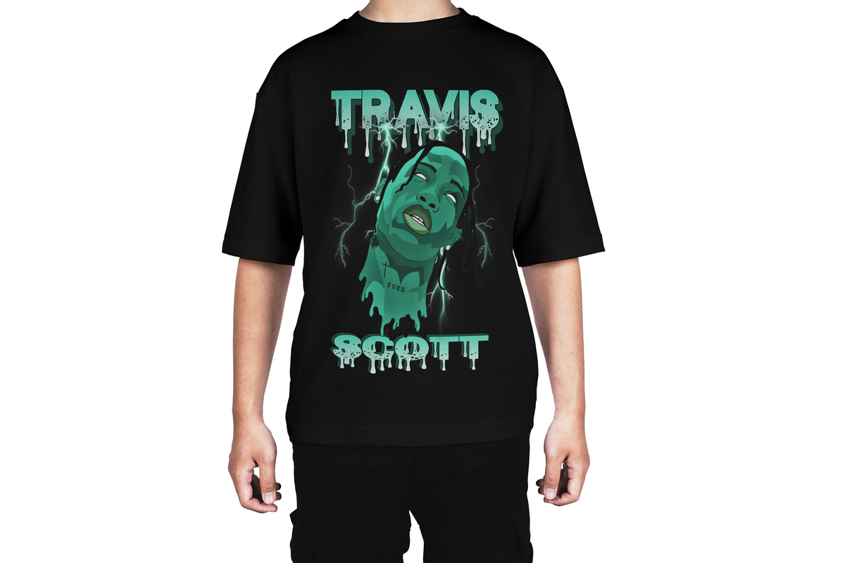 Travis Scott Neon Drip Tee