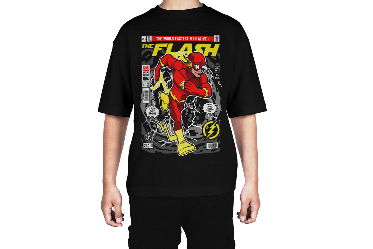 The Flash Comic Speed and Power Tee