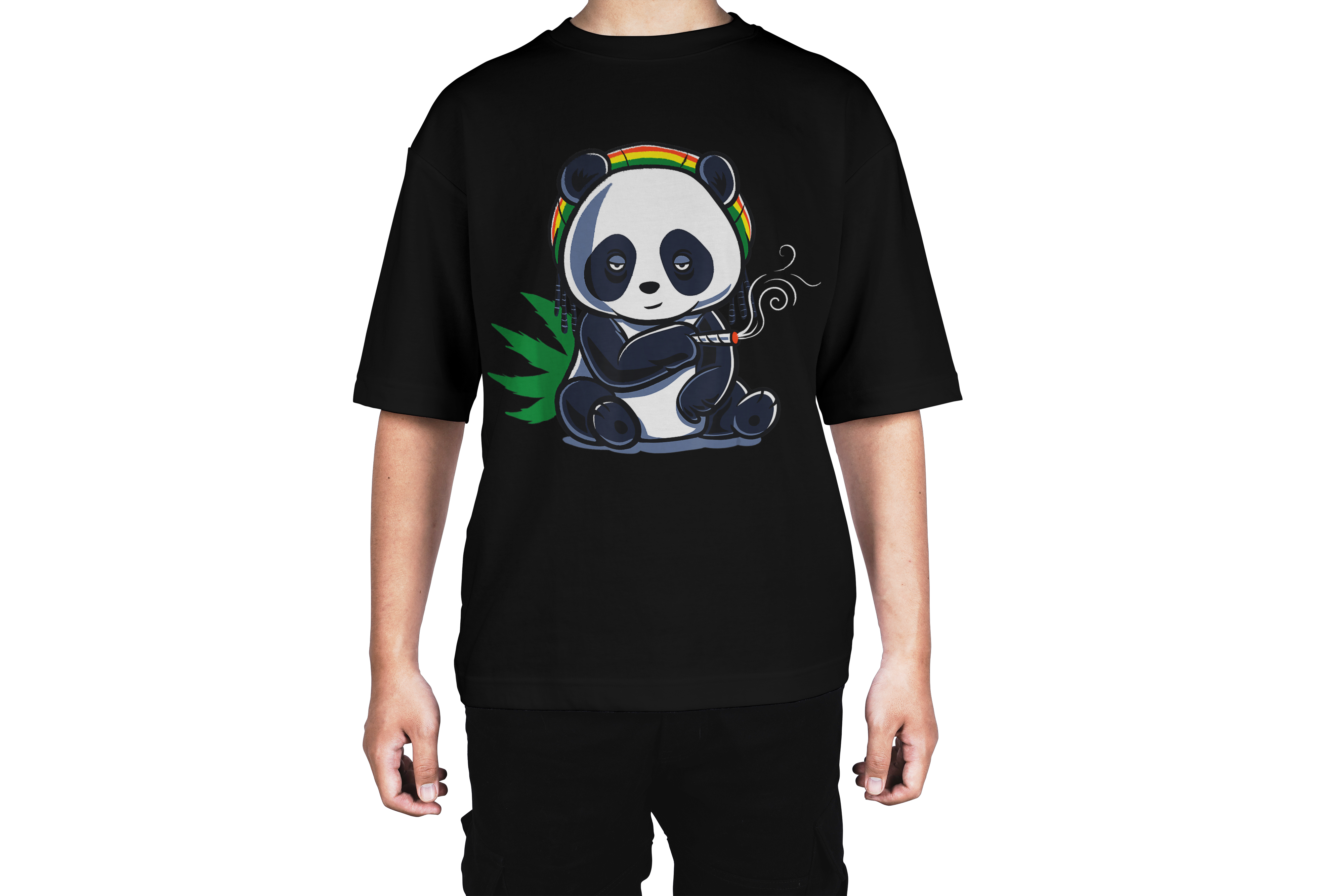 Weed Smoking Panda Tee