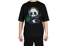 Weed Smoking Panda Tee