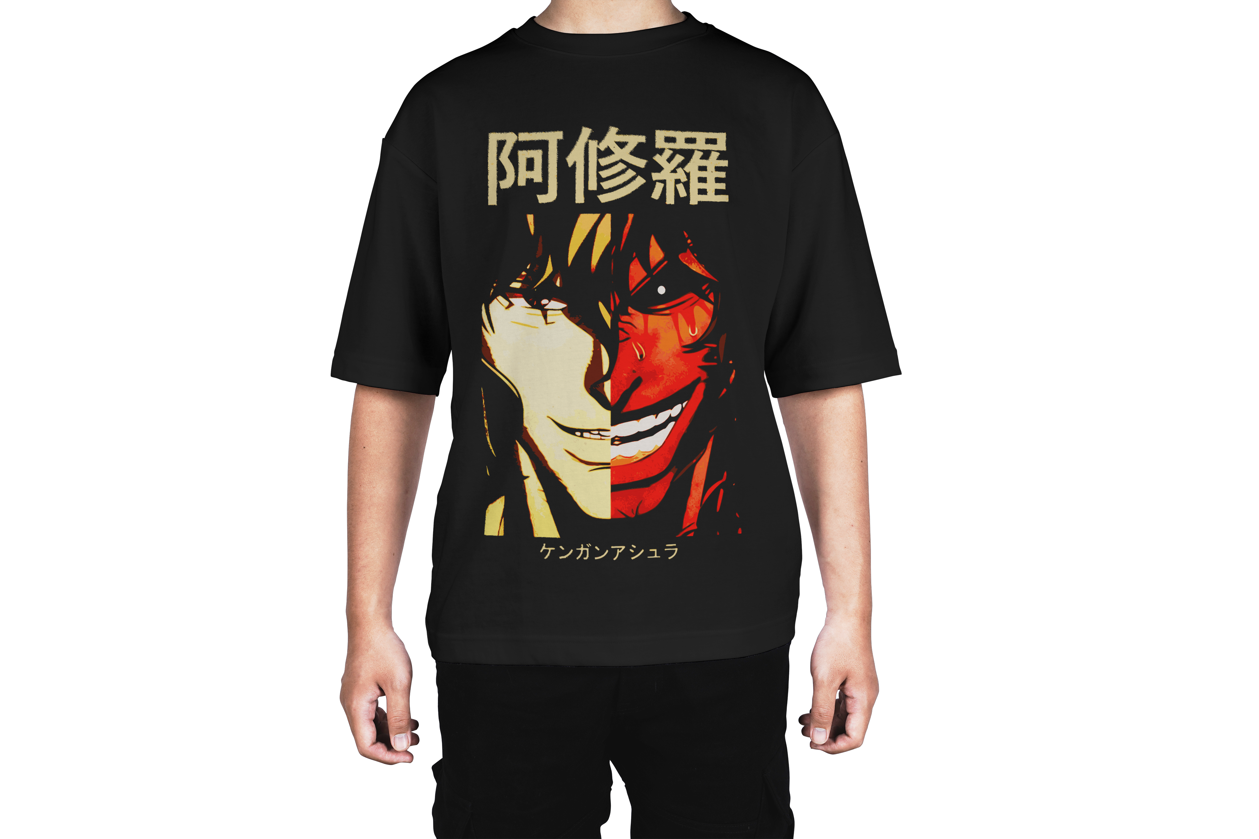 Kengan Ashura Split Face Tee