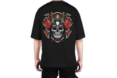 Samurai Skull Black Tee