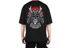 Samurai Skull Warrior Black Tee